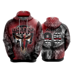 3494 FD Hoody POPSLO-RED-WARRIORS