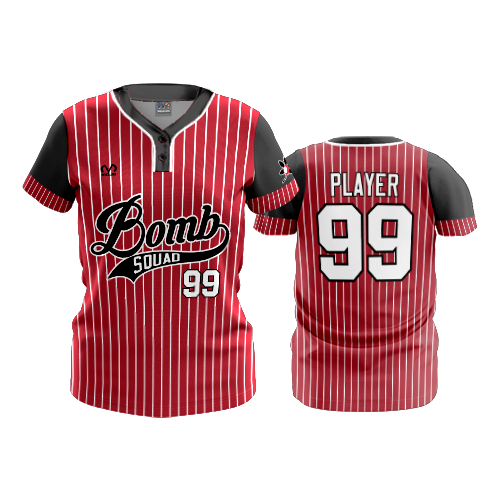 3530 FD WOMENS 2 BUTTON SCOOP NECK CL BUCKEYE-BOMB-SQUAD-1