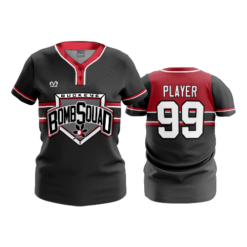 3530 FD WOMENS 2 BUTTON SCOOP NECK CL BUCKEYE-BOMB-SQUAD-3