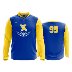 3275 FD Quarter Zip LS - Ribbed Collar - CL WEST-M-BASKETBALL-2022