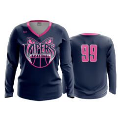 3523 FD Womens V-Neck Longsleeve GC-VIPERS-BASKETBALL-2022