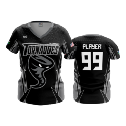 3539 FD Womens V-Neck PLAINFIELD-TORNADOES-1