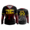3533 FD Womens V-Neck Longsleeve CHILDREN-OF-THE-CORN-1