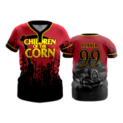 3533 FD WOMENS 2 BUTTON SCOOP NECK CL CHILDREN-OF-THE-CORN-2