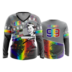 3538 FD Womens V-Neck Longsleeve BATS-AND-BATTERIES-1