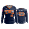 3543 FD Womens V-Neck Longsleeve FIRE-FASTPITCH-1
