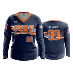 3543 FD Womens V-Neck Longsleeve FIRE-FASTPITCH-1
