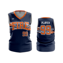 3543 FD Womens V-Neck Sleeveless FIRE-FASTPITCH-1