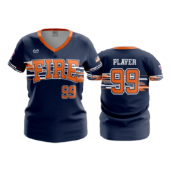 3543 FD Womens V-Neck FIRE-FASTPITCH-1