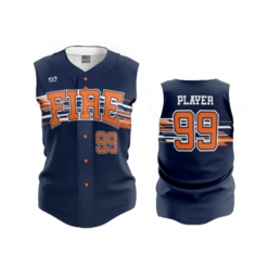 3543 FD Womens Full Button Sleeveless FIRE-FASTPITCH-1