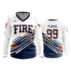 3543 FD Womens V-Neck Longsleeve FIRE-FASTPITCH-2