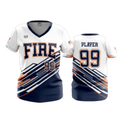 3543 FD Womens V-Neck FIRE-FASTPITCH-2