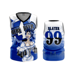 3513 FD Womens V-Neck Sleeveless HERE-FOR-BEER-2