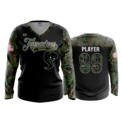 3539 FD Womens V-Neck Longsleeve PLAINFIELD-TORNADOES-ALT-2