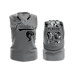 3539 FD Womens V-Neck Sleeveless PLAINFIELD-TORNDADOES-ALT-1