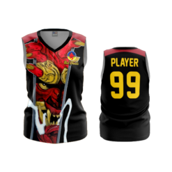 3550 FD Womens V-Neck Sleeveless RED-DEVILS-1