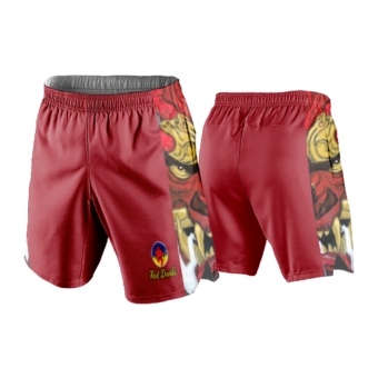3550 LIGHTWEIGHT MICROFIBER 160gsm SHORT RED-DEVILS-2