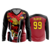 3550 FD Womens V-Neck Longsleeve RED-DEVILS-2