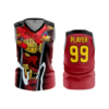 3550 FD Womens V-Neck Sleeveless RED-DEVILS-2