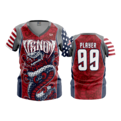 3554 FD Womens V-Neck VENOM-1