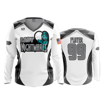 1969 FD Womens V-Neck Longsleeve LADY-NIGHTMARES-2