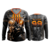3556 FD Womens V-Neck Longsleeve HEADHUNTERS-ORANGE-1