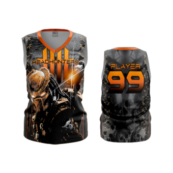 3556 FD Womens V-Neck Sleeveless HEADHUNTERS-ORANGE-1