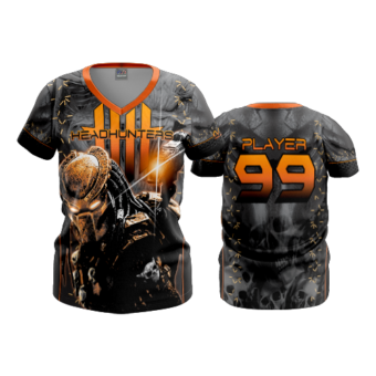 3556 FD Womens V-Neck HEADHUNTERS-ORANGE-1