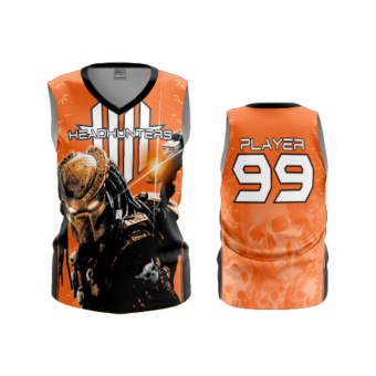 3556 FD Womens V-Neck Sleeveless HEADHUNTERS-ORANGE-2