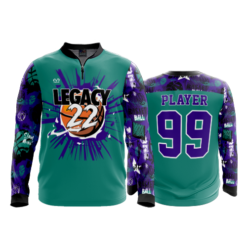 2378 FD Quarter Zip Batting Jacket LS LEGACY22-ADD