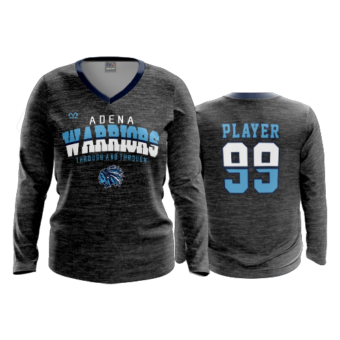 1838 FD Womens V-Neck Longsleeve ADENA-HEATHER