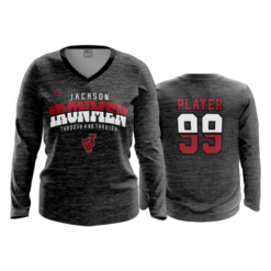 2210 FD Womens V-Neck Longsleeve JACKSON-HEATHER