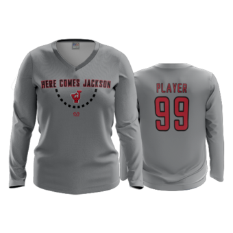 2210 FD Womens V-Neck Longsleeve JACKSON-HERE-COMES