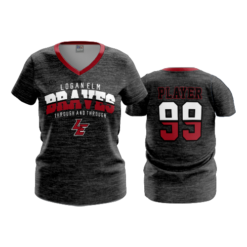 3547 FD Womens V-Neck LOGAN-ELM-HEATHER