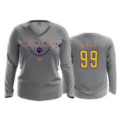 2211 FD Womens V-Neck Longsleeve MCCLAIN-HERE-COMES