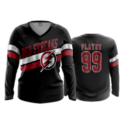 2212 FD Womens V-Neck Longsleeve PIKETON-DISTRESS
