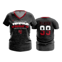 3546 FD Womens V-Neck SW-JEEPS-HEATHER
