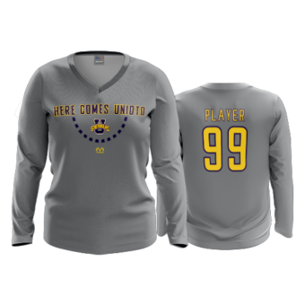 1654 FD Womens V-Neck Longsleeve UNIOTO-HERE-COMES