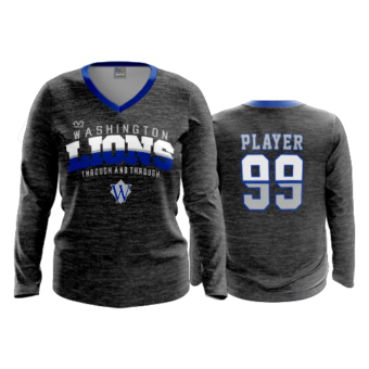 3544 FD Womens V-Neck Longsleeve WASHINGTON-CH-HEATHER