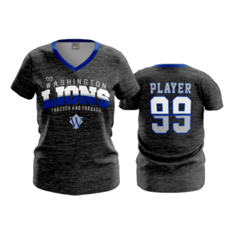 3544 FD Womens V-Neck WASHINGTON-CH-HEATHER
