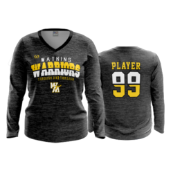 3537 FD Womens V-Neck Longsleeve WATKINS-HEATHER