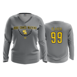 3537 FD Womens V-Neck Longsleeve WATKINS-HERE-COMES