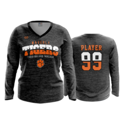 2209 FD Womens V-Neck Longsleeve WAVERLY-HEATHER