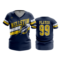 3536 FD Womens V-Neck WELLSTON-DISTRESS