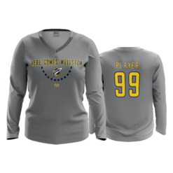3536 FD Womens V-Neck Longsleeve WELLSTON-HERE-COMES