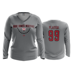 3552 FD Womens V-Neck Longsleeve WESTFALL-HERE-COMES