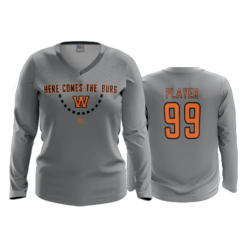 3548 FD Womens V-Neck Longsleeve WHEELERS-HERE-COMES