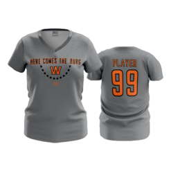 3548 FD Womens V-Neck WHEELERS-HERE-COMES