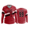3546 FD Womens V-Neck Longsleeve SW-JEEPS-DISTRESS