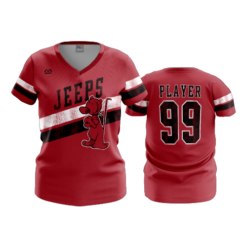 3546 FD Womens V-Neck SW-JEEPS-DISTRESS